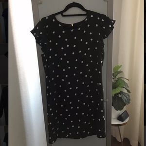 Adrienne Vittadini black and white polka dot dress